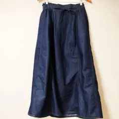 chocol raffine robe デニムフレアロングスカート　フリーサイズのサムネイル