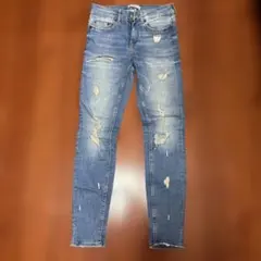 ZARA WOMAN ダメージ加工 スキニージーンズ EUR 34