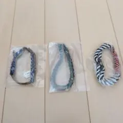新品　チャイハネ　ブレスレット 3点セット 編み込みデザインのサムネイル