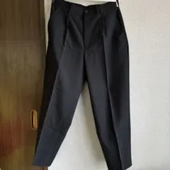 GU ドライワイドテーパードイージーアンクルパンツ S ブラック