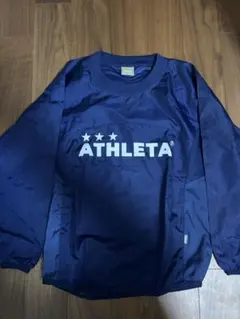 ATHLETA ネイビー 長袖ピステ 140 サッカー