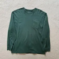 Carhartt ポケットロンT グリーン L ゆるだぼ