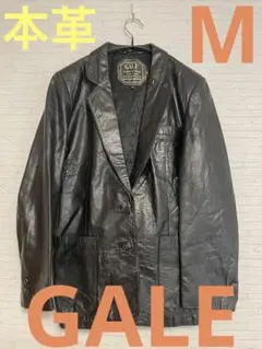 【お買い得】GALE 本革ジャケット　黒　M 羊革　レザージャケット　革