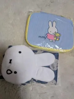 miffy ふわふわフェイス形エコバッグ　ポーチ　セット