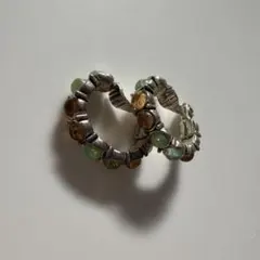 Monet ヴィンテージ　カラーストーンイヤリング