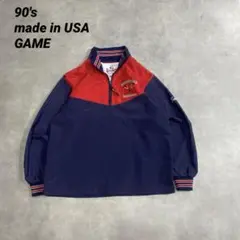90s USA製 GAME lacrosseラクロス　ナイロンアノラック　美品L