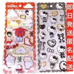 【正規品】ベイマックスギャルキティマシュマロもちもちシールサンリオディズニー