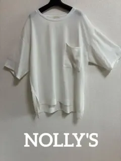 ◆NOLLEY'S ポケット付き 半袖シアーTシャツ ホワイトのサムネイル