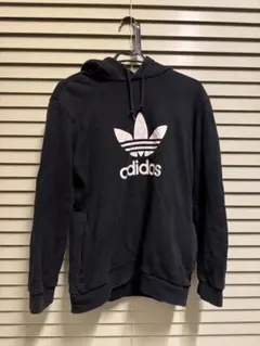 adidas オリジナルス　ブラック フード付きパーカー L