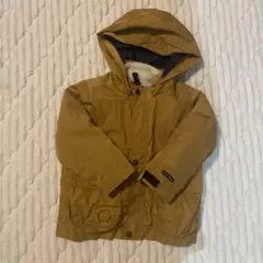 petitmainフード付きマスタード　3wayマウンテンパーカー