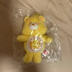 ケアベア ガチャ ぬいぐるみ 黄色 チャーム付き