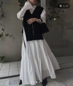 LOHEN ローヘン ローウエストギャザーワンピース＆スリーブレスシャツ