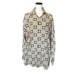 新品　ENYCE シャツ ブラウン M メンズ 長袖 コットン