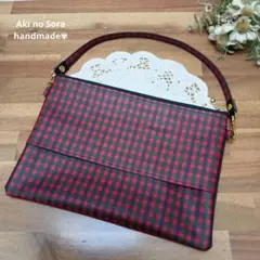 コンパクトティッシュケース　ラミネート　ファミリアチェック