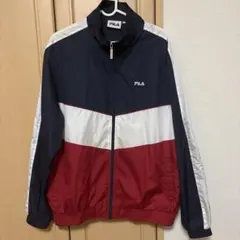 FILA ナイロンジャケット トリコロールカラー LL
