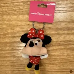 ミニーマウス ぬいぐるみキーホルダー