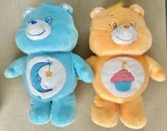 ケアベア 初期　BIGぬいぐるみ2体　クッション まとめ売り　平成レトロ　当時品 ケアベア 初期 BIGぬいぐるみ2体 クッション まとめ売り 平成レトロ