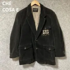 CHE COSA E 黒 コーデュロイ テーラードジャケット
