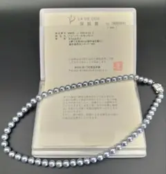 POLA ポーラ あこや本真珠ブルーパールネックレス 保証書有り silver