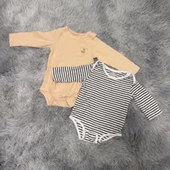 petit main ベビー肌着 ボディスーツ 長肌着 ロンパース 70 80