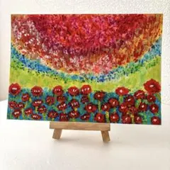 アクリル画 原画 動物 鳥 ハワイ 森 花 風景 幸運 - メルカリ