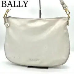 【良品】BALLY セミショルダーバッグ トートバッグ レザー オフホワイト