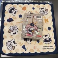 タイトーくじ 侍ジャパン サンリオ ハンドタオル アクキー　マイメロ はなまる