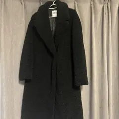 ZARA ボア ロングコート ブラックS ZARA ロング丈ボアコート ブラック S ボア ZARA(ザラ) アウター