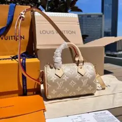 LOUIS VUITTON ゴールド ドラムバッグ