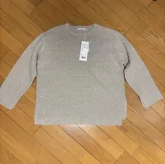 KEYUCA ベージュ タフニット片畦トップス Mのサムネイル