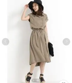 テンセルモールスキンシャツワンピース　イエナ　IENAのサムネイル
