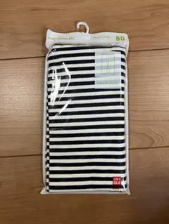 UNIQLO ベビー スパッツ 80サイズ 黒白ストライプ