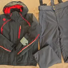 DESCENTE スキーウェア 　ダークグレー/レッド　メンズM