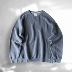 00s RUSSELL ATHLETIC 無地スウェット 前V XL 灰