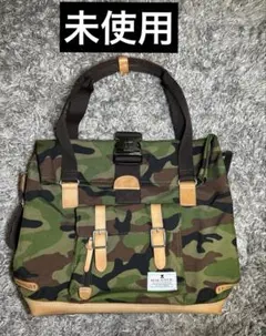 希少】Orobianco ナイロン×レザー カモフラ 迷彩トートバッグ 大容量