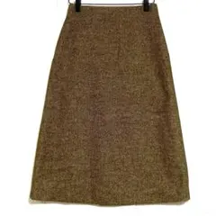 ユニクロ　ヘリンボーン柄 ウールブレンドナローミディスカート 【未使用品】