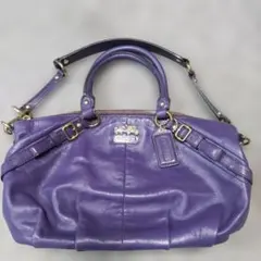 COACH 紫色 ハンドバッグ