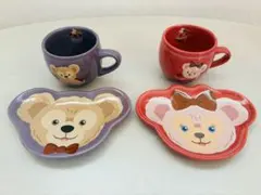 ディズニー　ダッフィー　スーベニアカップ　ソーサー　スウィート　バレンタイン