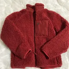 赤いフリースジャケット　UNIQLO