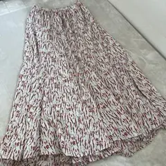 アーバンリサーチ ドアーズ 小花柄 フレアロングスカート