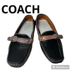 COACH ドライビングシューズ　モンクストラップ　レザー　ブラック　24のサムネイル