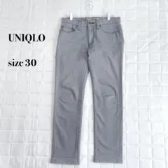 .UNIQLO グレー ストレートデニム サイズ30