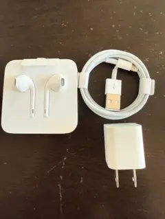 iphone EarPods & USBケーブル & 電源アダプセット