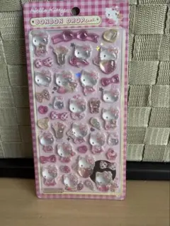 サンリオキャラクターシール　ボンボンドロップシール　ハローキィティ　ピンク