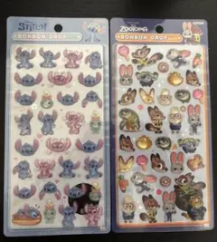 【正規品】ボンボンドロップシール　スティッチ　ズートピア