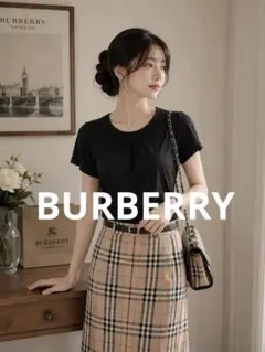 BURBERRY バーバリー半袖カットソー 黒 サイズ1 新品のサムネイル