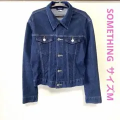 サムシング デニムジャケット M ジージャン ダークブルー