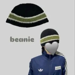 ビーニー　ハンドメイド　ニット帽　クロシェハット　男女兼用