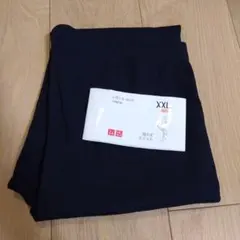 新品 ユニクロ レギンス 10分丈 スリット XXL 大きいサイズ ネイビーのサムネイル