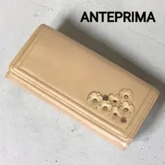 美品✨️ アンテプリマ 長財布 マッツェット フィオーリ ゴールド 本革 